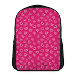 Valentine's Day Geometric Heart Print Casual Backpack