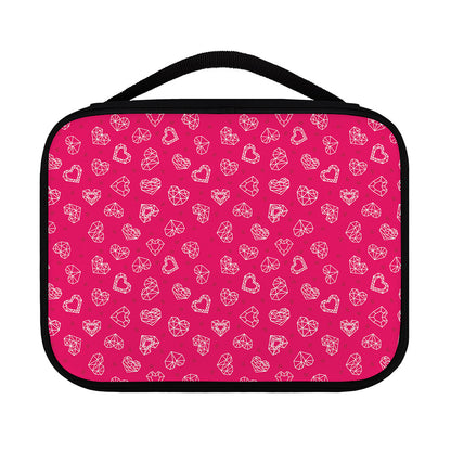 Valentine's Day Geometric Heart Print Classic Bible Case