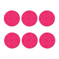 Valentine's Day Geometric Heart Print Coaster Set