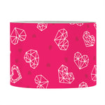 Valentine's Day Geometric Heart Print Drum Lamp Shade