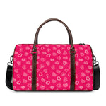 Valentine's Day Geometric Heart Print Duffle Bag
