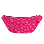 Valentine's Day Geometric Heart Print Fanny Pack