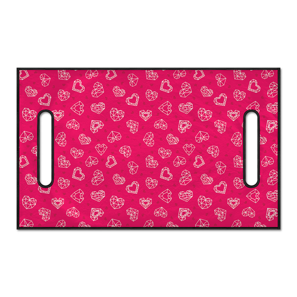 Valentine's Day Geometric Heart Print Golf Cart Seat Cover