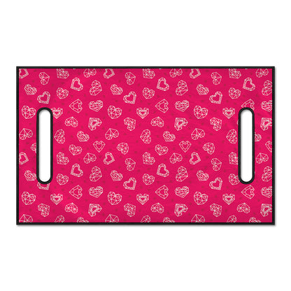 Valentine's Day Geometric Heart Print Golf Cart Seat Cover