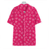 Valentine's Day Geometric Heart Print Hawaiian Shirt