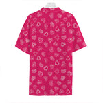 Valentine's Day Geometric Heart Print Hawaiian Shirt