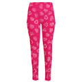 Valentine's Day Geometric Heart Print High-Waisted Pocket Leggings
