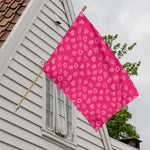 Valentine's Day Geometric Heart Print House Flag