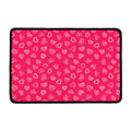 Valentine's Day Geometric Heart Print Kitchen Mat