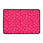 Valentine's Day Geometric Heart Print Kitchen Mat