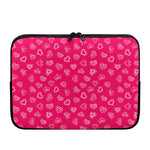 Valentine's Day Geometric Heart Print Laptop Sleeve