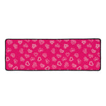 Valentine's Day Geometric Heart Print Long Kitchen Mat