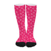 Valentine's Day Geometric Heart Print Long Socks