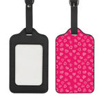Valentine's Day Geometric Heart Print Luggage Tag