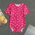 Valentine's Day Geometric Heart Print Men's Bodysuit