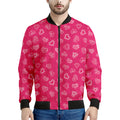 Valentine's Day Geometric Heart Print Men's Bomber Jacket