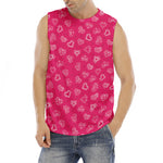 Valentine's Day Geometric Heart Print Men's Fitness Tank Top