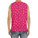 Valentine's Day Geometric Heart Print Men's Fitness Tank Top