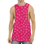 Valentine's Day Geometric Heart Print Men's Muscle Tank Top