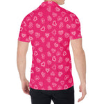 Valentine's Day Geometric Heart Print Men's Shirt