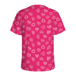 Valentine's Day Geometric Heart Print Men's Sports T-Shirt