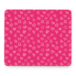 Valentine's Day Geometric Heart Print Mouse Pad