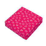Valentine's Day Geometric Heart Print Outdoor Seat Cushion Cover
