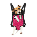 Valentine's Day Geometric Heart Print Pet Carrier Backpack