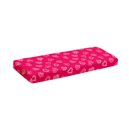 Valentine's Day Geometric Heart Print Piano Keyboard Cover