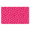 Valentine's Day Geometric Heart Print Polyester Doormat