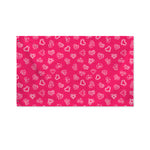 Valentine's Day Geometric Heart Print Polyester Flag