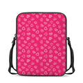 Valentine's Day Geometric Heart Print Rectangular Crossbody Bag