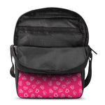 Valentine's Day Geometric Heart Print Rectangular Crossbody Bag