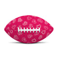 Valentine's Day Geometric Heart Print Rugby Ball