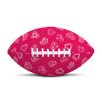Valentine's Day Geometric Heart Print Rugby Ball