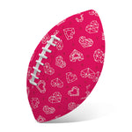 Valentine's Day Geometric Heart Print Rugby Ball