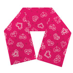 Valentine's Day Geometric Heart Print Scarf