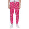 Valentine's Day Geometric Heart Print Scuba Joggers