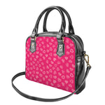 Valentine's Day Geometric Heart Print Shoulder Handbag