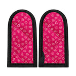 Valentine's Day Geometric Heart Print Skillet Handle Cover