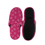 Valentine's Day Geometric Heart Print Slippers
