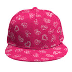 Valentine's Day Geometric Heart Print Snapback Cap