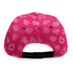 Valentine's Day Geometric Heart Print Snapback Cap