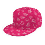 Valentine's Day Geometric Heart Print Snapback Cap