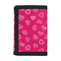 Valentine's Day Geometric Heart Print Trifold Wallet