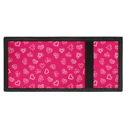 Valentine's Day Geometric Heart Print Trifold Wallet