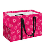 Valentine's Day Geometric Heart Print Utility Tote Bag