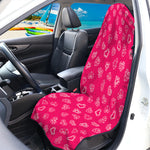 Valentine's Day Geometric Heart Print Waterproof Car Seat Cover