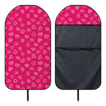 Valentine's Day Geometric Heart Print Waterproof Car Seat Cover