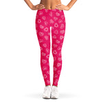 Valentine's Day Geometric Heart Print Women's Leggings
